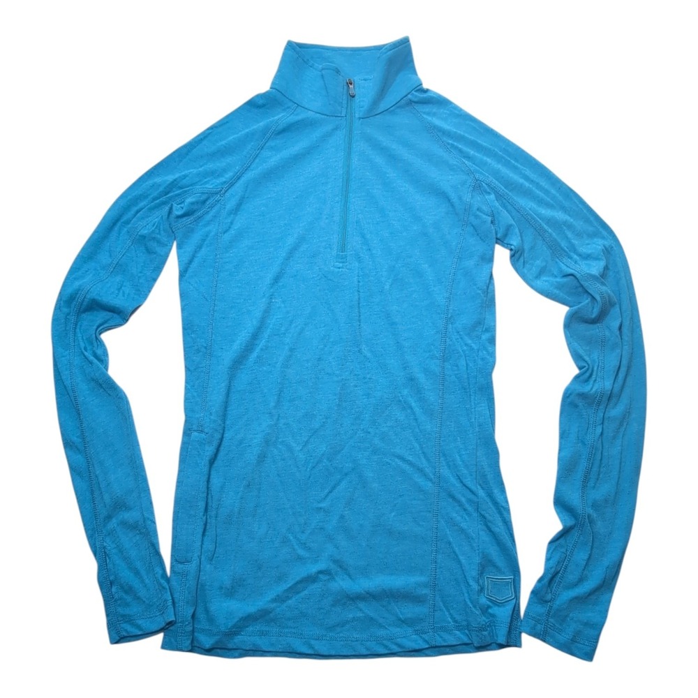 SCOTTeVEST Quarter Zip Pullover Women Size S Base Layer Bamboo Travel Hiking